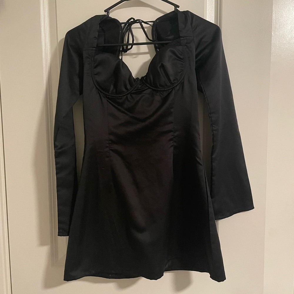 Princess Polly black corset dress